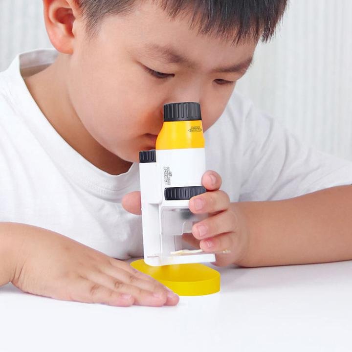 Wowkids WS-M01 Portable Children’s Microscope - 60x-150x Magnification with Dual Light Modes