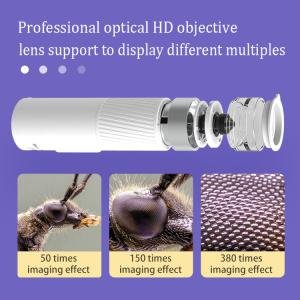 Wowkids WS-M04 Smart Microscope - 1-400X Magnification, HD Image Capture, Wi-Fi Connectivity