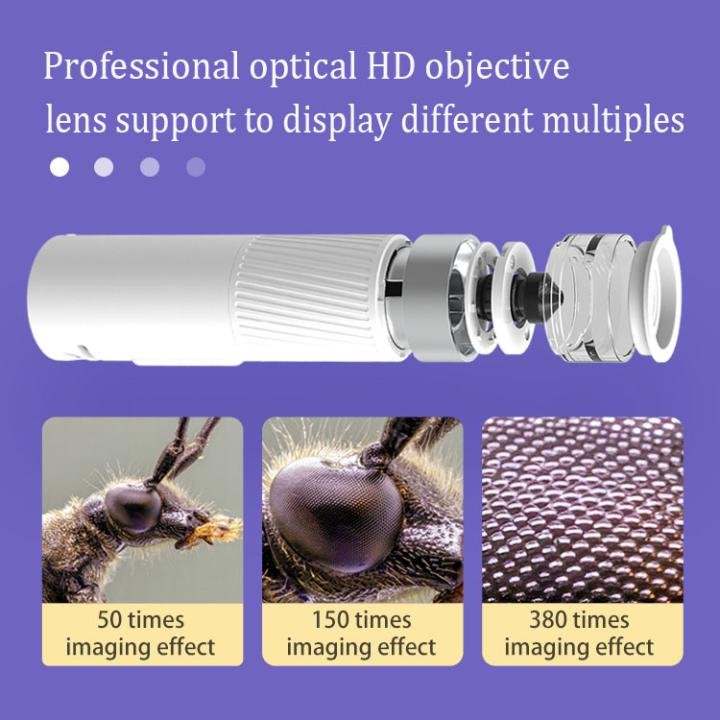 Wowkids WS-M04 Smart Microscope - 1-400X Magnification, HD Image Capture, Wi-Fi Connectivity